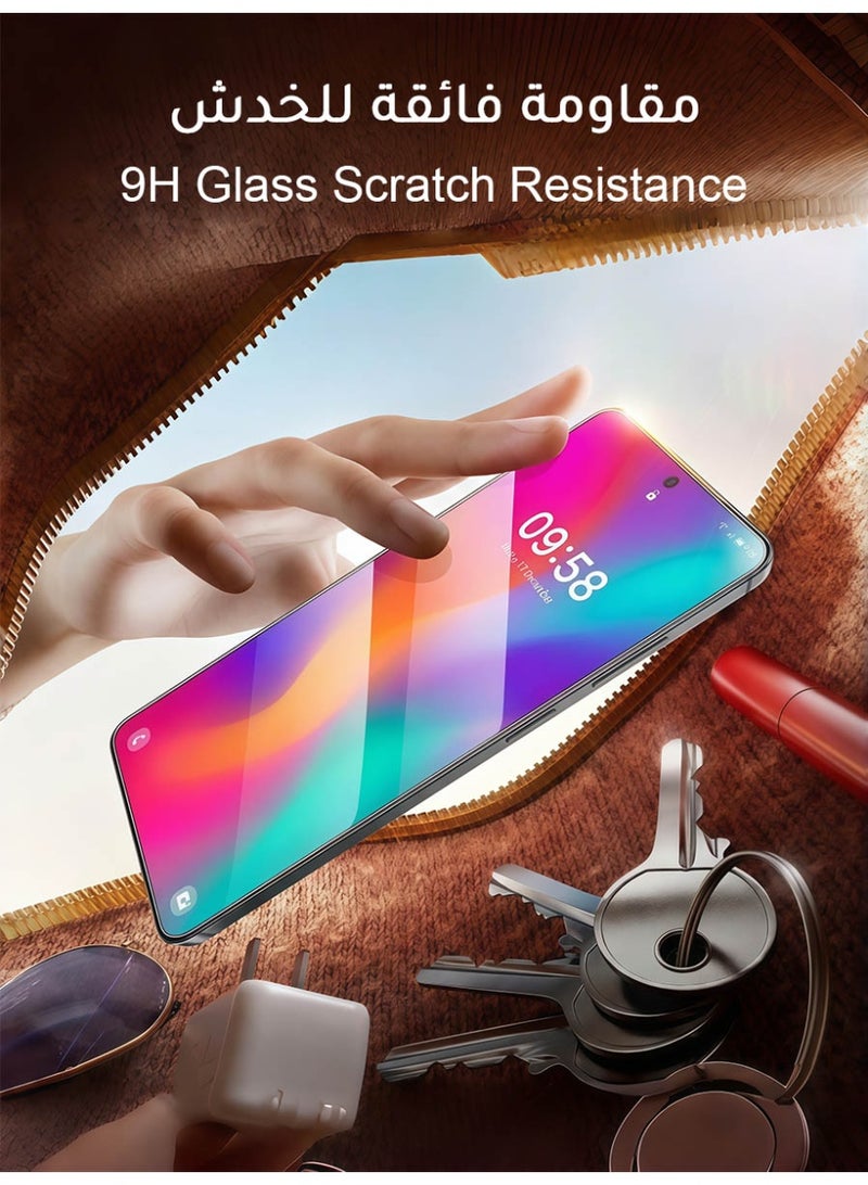 AMIJOY 2-Pack Samsung Galaxy S26 Ultra Screen Protector with Auto Alignment Kit , 9H+ Tempered Glass, Easy Installation, Scratch Resistant, Mil-Grade Screen Guard for Samsung S26 Ultra - Image 4